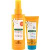 Klorane Olio Secco Tamanu Monoi 200 Ml + Shampoo Doccia Doposole Monoi 75 Ml