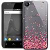 Caseink Cover per Wiko Sunny 2, ultra sottile Sweetie Heart Flakes