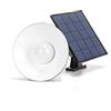 Aigostar Applique pendente Led da soffitto 4W Nero con pannello solare e sensore crepuscolare IP65 Dimmerabile temperatura colore regolabile con telecomando Aigostar