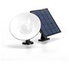 Aigostar Applique Led da parete 4W Nero con pannello solare e sensore crepuscolare IP65 Dimmerabile temperatura colore regolabile con telecomando Aigostar