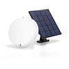 Aigostar Applique Led da parete slim 4W rotondo Bianco con pannello solare e sensore crepuscolare IP65 temperatura colore regolabile con telecomando Aigostar