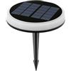 Aigostar Faretto segnapassi Led 0,6W Bianco e Nero con pannello solare IP65 RGB con sensore crepuscolare Aigostar