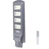 Aigostar Lampione stradale Led 200W Grigio con pannello solare IP65 Bianco freddo 6500K con sensore crepuscolare e di movimento Aigostar