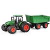 Amewi trattore con rimorchio ribaltabile, luce e suono, 1:24 RTR verde RC telecomandatiRC telecomandati