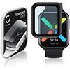 CELLONIC Vetrino Protettivo 9H Compatibile con Oppo Watch - 46mm (3D Full Cover per smartwatch Braccialetto Fitness 0,33mm Full Glue) Colore Nero Protezione Display Screen Protector