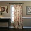 Ellis Curtain Balmoral - Tenda a pannello con motivo floreale, 122 x 160 cm, colore: Rosso
