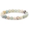Treasure Bay Bracciale da uomo fatto a Mano con Pietre Preziose da 8 mm Elastico | Braccialetto di pietre preziose naturali con Perline di Cristallo Curative per le Donne (Amazzonite)