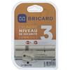 Bricard 17211 Cilindro Astral 2, 9 in ottone nichelato 10 pistoni, 2 Voci 30 + 70, Protezioni anti-foratura, e il grimaldelli. Scheda personale