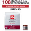 Illy 2 SCATOLE DA 108 CAPSULE L'UNA DI CAFFE' ILLY IPERESPRESSO TOSTATO INTENSO