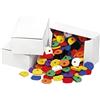 WEDO 262812599 - Tappi per chiavi, rotondi, 2,5 x 2,0 cm, diversi colori, 100 pezzi