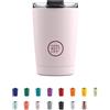 Cool Bottles - Tumbler - Bicchiere Termico in Acciaio Inossidabile - 330 ml - Pastel Pink - Tazza da Caffè - Coperchio Ermetico - Bevande Fredde 10 ore e Calde 5 ore - Finitura Antimacchia