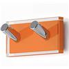Gedy Rainbow Gruccio, Resine termoplastiche, Trasparente Arancione, Doppio