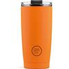 Cool Bottles - Tumbler - Bicchiere Termico in Acciaio Inossidabile - 550 ml - Vivid Orange - Tazza da Caffè - Coperchio Ermetico - Bevande Fredde 10 ore e Calde 5 ore - Finitura Antimacchia