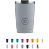 Cool Bottles - Tumbler - Bicchiere Termico in Acciaio Inossidabile - 330 ml - Pastel Grey - Tazza da Caffè - Coperchio Ermetico - Bevande Fredde 10 ore e Calde 5 ore - Finitura Antimacchia