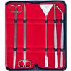 Innotech Instruments Innotech Kit di pulizia per acquario nero Aquascaping Set completo per terrario Strumenti per la cura in acciaio inossidabile (pinzette per piante, forbici per piante, spatola per ghiaia) (set da 5