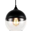 Mengjay Lampada a Sospensione Vintage Luce Pendente Retro Paralume Glass Lampadario Industrial Luce di Soffitto E27 Per Cucina Sala/Tavolo da Pranzo Loft Camera da Letto Caffè Bar/Ø20 cm