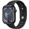DMVEIMAL Cinturino per Apple Watch 40mm 44 mm 41 mm 45mm 38mm 42 mm iWatch serie 8 7 6 5 4 3 se 44mm 45 mm Uomo/Donna,Morbida Sport Silicone Cinturini Apple watch Ultra 49mm Band,Nero