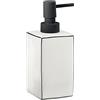 Gedy G-Lucrezia, Dispenser Sapone Bianco, Dosatore Sapone Bagno Realizzato in Ceramica, Garanzia 2 Anni, Misure 16 x 6,4 x 10,6 CM e Peso 0,266 kg, Design R&S, 2 Anni di Garanzia