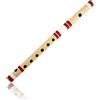 The Great Indian Bazaar Autentico flauto indiano realizzato a mano in legno di bambù, 74 cm, in chiave di Si, strumento musicale tradizionale artigianale Bansuri, idea regalo unica, per uomini, donne, bambini