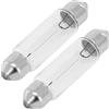 cyclingcolors 2x Lampadina siluro 12V 15W 15 x 44 mm SV8.5 auto moto ciclomotore lampada faro cruscotto fanale