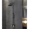 Karag Colonna Doccia Termostatica Nero e Bronze