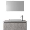 TFT Composizione Mobile Bagno Sospesa 100cm Con Cassetto, Specchio a LED Integrato