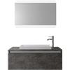 TFT Composizione Mobile Bagno Sospesa 100cm Con Cassetto, Specchio a LED Integrato