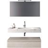 TFT Composizione Bagno 90cm Con Vasca Integrata Cassetto E Specchio