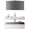 TFT Composizione Bagno 120cm Con Vasca Integrata Cassetto E Specchio