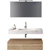 TFT Composizione Bagno 120cm Con Vasca Integrata Cassetto E Specchio