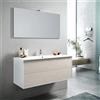 TFT Mobile Bagno 120cm Sospeso Due Cassetti e Specchio Con Lampada