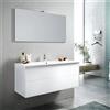 TFT Mobile Bagno 120cm Sospeso Due Cassetti e Specchio Con Lampada