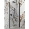 Karag Porta Doccia Pivot Battente Profili Neri H200 6mm