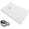SolidStone Piatto Doccia Solidstone Pietra Mineral Marmo Bianco H2.8cm