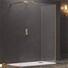 Karag Box Doccia Walk in Profili Oro H200cm 8mm Anticalcare