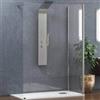 Karag Box Doccia Walk in Profili Cromati H200cm 8mm Anticalcare