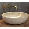 Karag Lavabo Basso Per Bagno In Marmo Naturale Color Crema