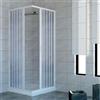 Linea Doccia Box Doccia PVC Apertura Totale a Soffietto H185