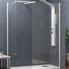 Karag Doccia Due Pareti Walk in Profili bianchi H200cm 8mm Anticalcare