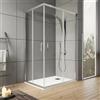 Linea Doccia Box Doccia H190 Cristallo Trasparente Anticalcare 6mm Doppia Porta Scorrevole
