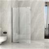 Idrom Parete Doccia Walk-In Scorrevole Trasparente 8mm H195cm