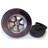 KAM Piletta In Acciaio E PVC Da 1"1/4 Per Acquai E Lavelli Cromo Con Tappo