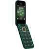 Nokia 2660 - Telefono Cellulare 4G Dual Sim, Display 2.8, Tasti Grandi, Tasto SOS, Fotocamera, Bluetooth, Radio FM Wireless e lettore mp3, Ampia batteria, Verde, Italia
