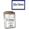 PRINTEX Rotolo da 600 etichette per Printex Z 17 - 26x19 mm - adesivo removibile - bianco - cornice blu - Printex - pack 10 rotoli (unità vendita 1 pz.)