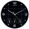 UNILUX Orologio da parete On Time - 4 fusi orari - diametro 30 cm - nero - Unilux (unità vendita 1 pz.)