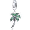 JYRRONG Ciondolo a forma di palma, in argento Sterling 925, per braccialetti Pandora