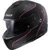 LS2 Casco Modulare Ls2 FF908 Strobe 2 Lux nero opaco rosa