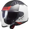 LS2 Casco Ls2 Of600 Copter 2 Urbane bianco opaco rosso