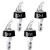 Yagaspantery 4 Pezzi Liquor Pourer Trasparente, 2 cl dosatore per Vino, Versatore Vino, Adatto ad per Bar,Bevande, Cocktail, Gli Sciroppi casa e Olio