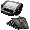 Russell Hobbs Piastra Elettrica a Contatto Multifunzione 3 in 1 -Sandwich, Waffle Maker, Griglia a Contatto - Lavabile in lavastoviglie; Piastre extra profonde Antiaderenti, no BPA; Creations 26810-56